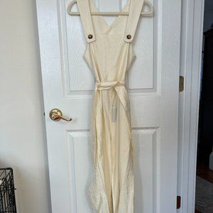 Cream Zara overalls